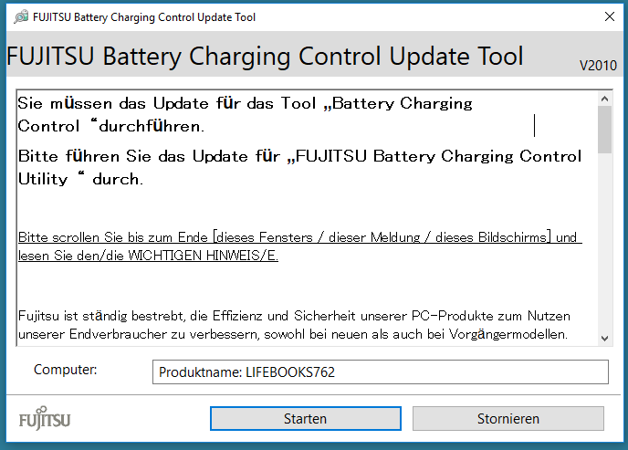 Fujitsu_Akku_Meldung
