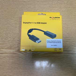 Adapter DisplayPort Stecker auf HDMI Kupplung DeLock